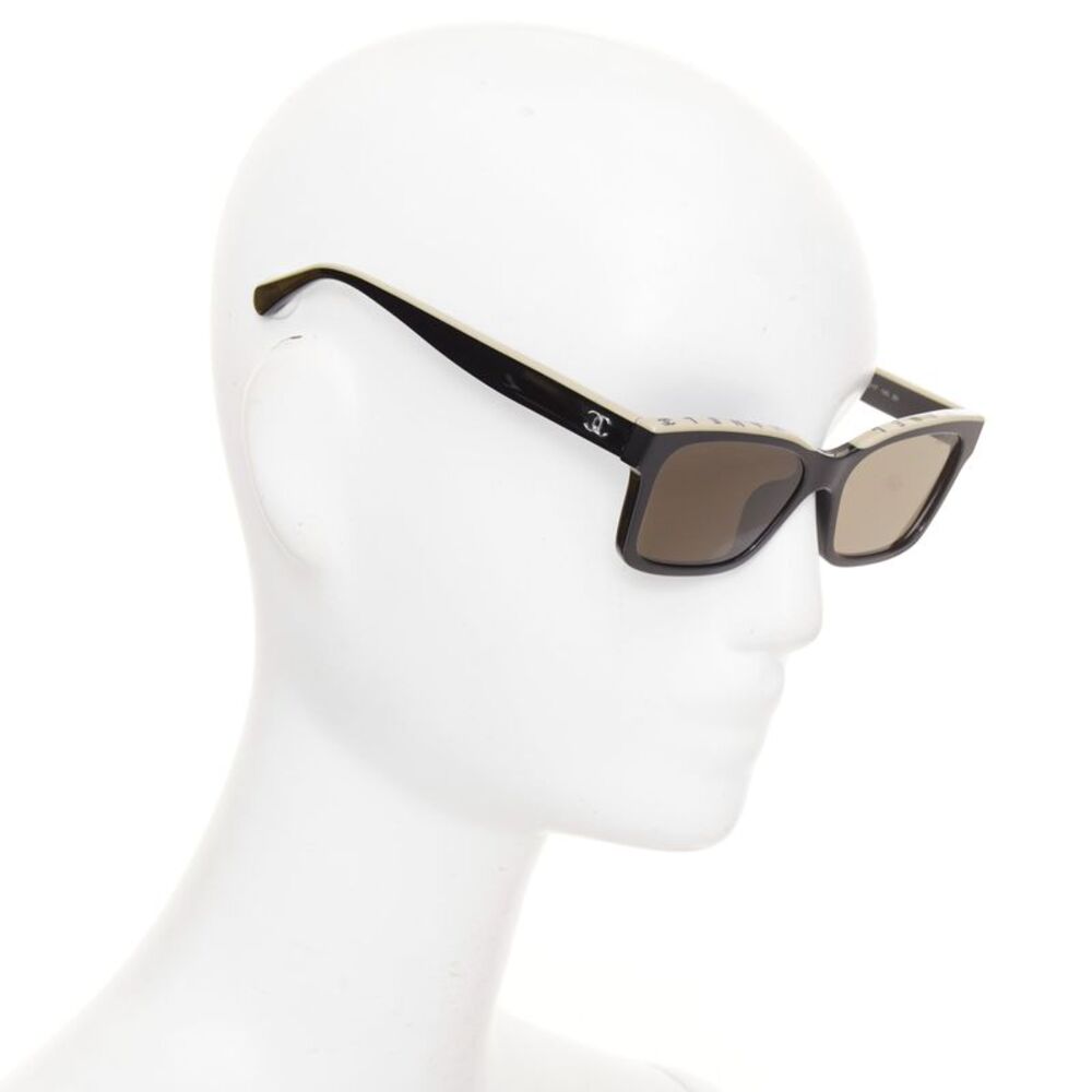 Chanel CC logo two tone sunglasses